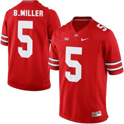 Ohio State Buckeyes Men's Braxton Miller #5 Red Authentic Nike College NCAA Stitched Football Jersey KN19E66AP